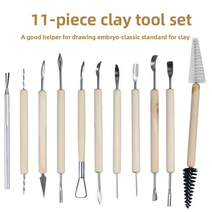 New Texture Pottery Clay Tools – Stainless Steel DIY Carving, Modeling & Hole Punch Sculpture Tools for Ceramics