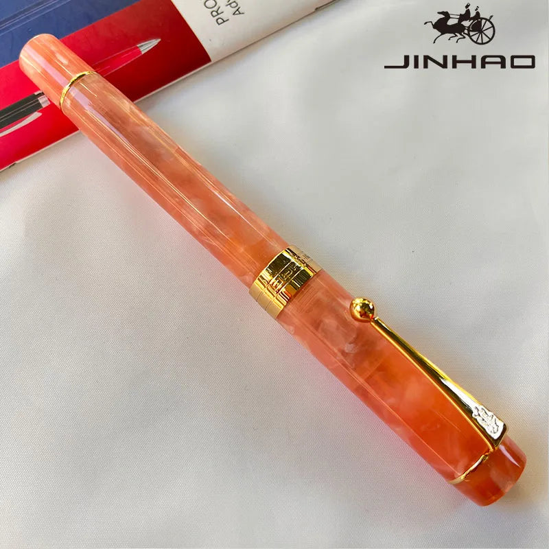 Jinhao 100 Celluloid Fountain Pen – Classic Style Fine Nib with Refillable Converter | Smooth Writing Instrument