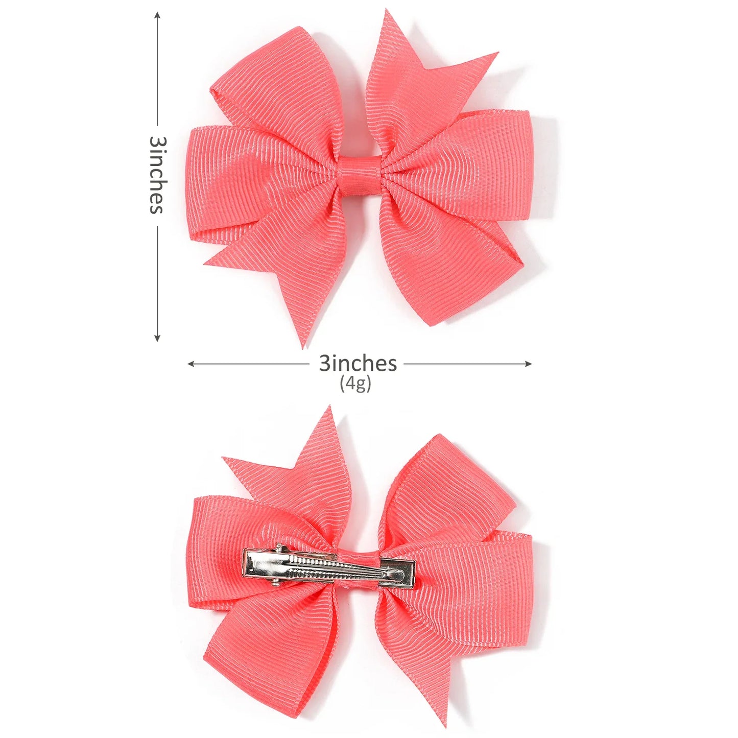 20/40PCS Sweet Candy Color Bow Hair Clip Set – Cute Ribbon Hairpins for Baby Girls & Kids Hair Accessories Gift