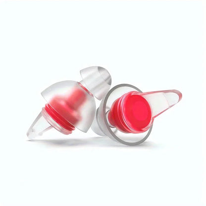 HUAK High Fidelity Silicone Ear Plugs - Reusable Noise Reduction for Sleep, Study, Work, Music, Motorcycle & Swimming