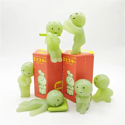 Smiski Living Room Series Glowing Elf Blind Box – Cute Luminous Doll Desk Decoration & Surprise Toy Gift