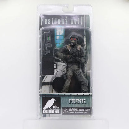 NECA Redfield Hunk Zombie Action Figure Set – Includes Dog Licker and Walker, Chris Redfield Collectible Model Toy