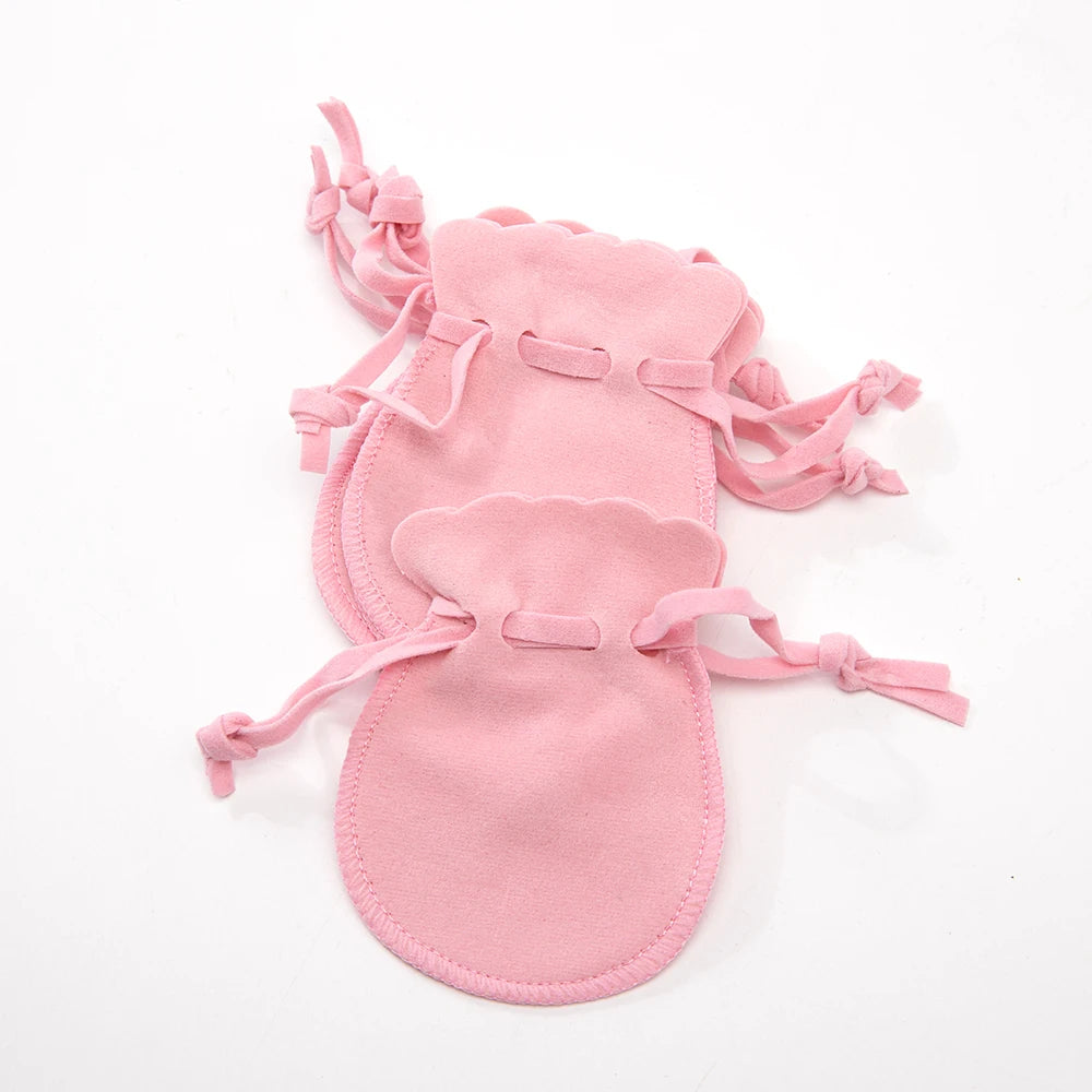 10PCS Small Velvet Jewelry Pouches – Drawstring Bags for Rings, Earrings, Candy, Gift Packaging, Display & Business Supplies