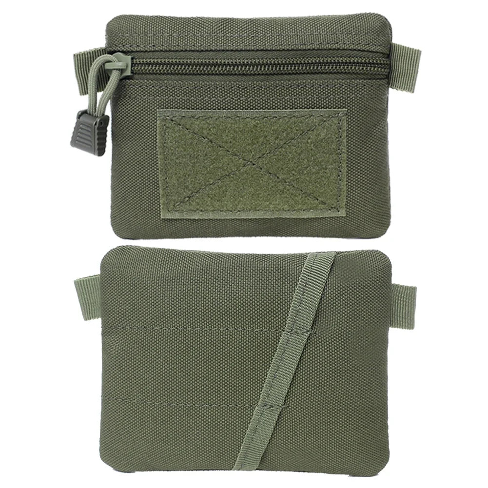 Outdoor Waterproof EDC Molle Wallet — Portable Travel Zipper Waist Pouch for Camping, Hiking & Hunting