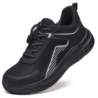 Wide Toe Safety Shoes – Unisex Breathable Steel Toe Work Sneakers with Lightweight Protective Design
