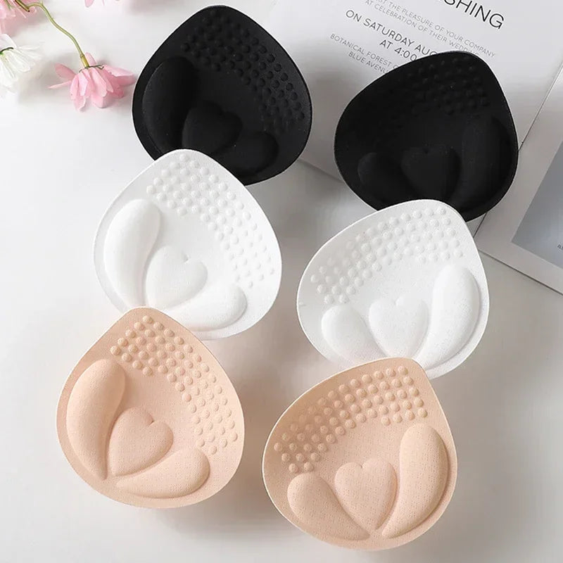 3D Removable Push-Up Bra Pads — Women’s Breathable Sponge Inserts for Underwear, Swimsuits & Breast Lift