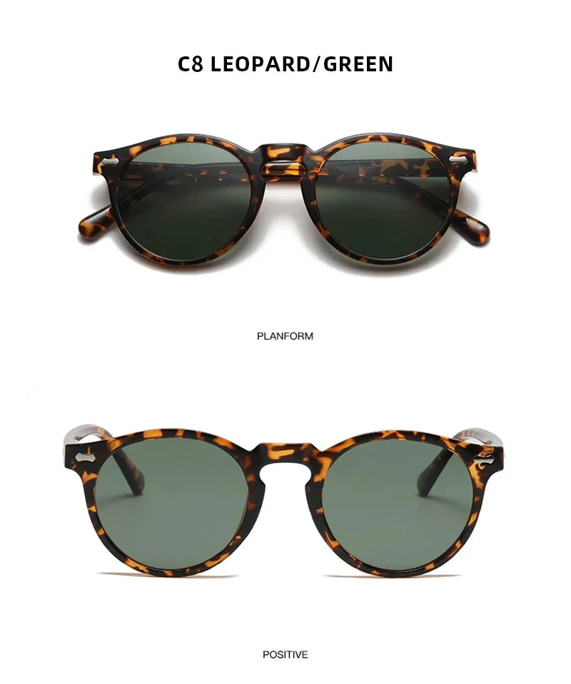 Retro Polarized Sunglasses — Small Round Vintage Shades for Men & Women
