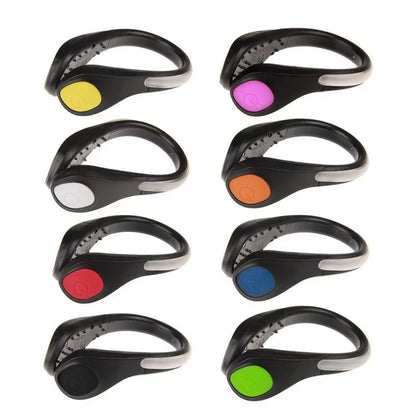 Stay Safe with LED Luminous Shoe Clip: Essential Outdoor Bicycle & Night Running Safety Gear - Cycling Sports Warning Light