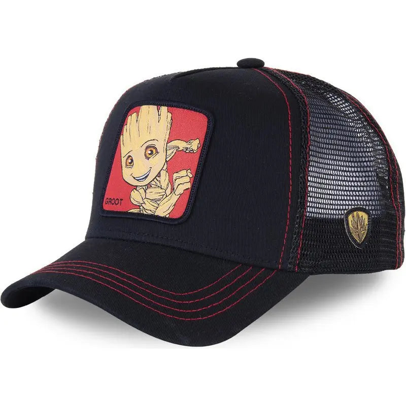 Marvel Superhero Baseball Cap – Spider-Man, Iron Man, Hulk, Captain America, Venom & Rocket Raccoon Anime Sports Leisure Hat