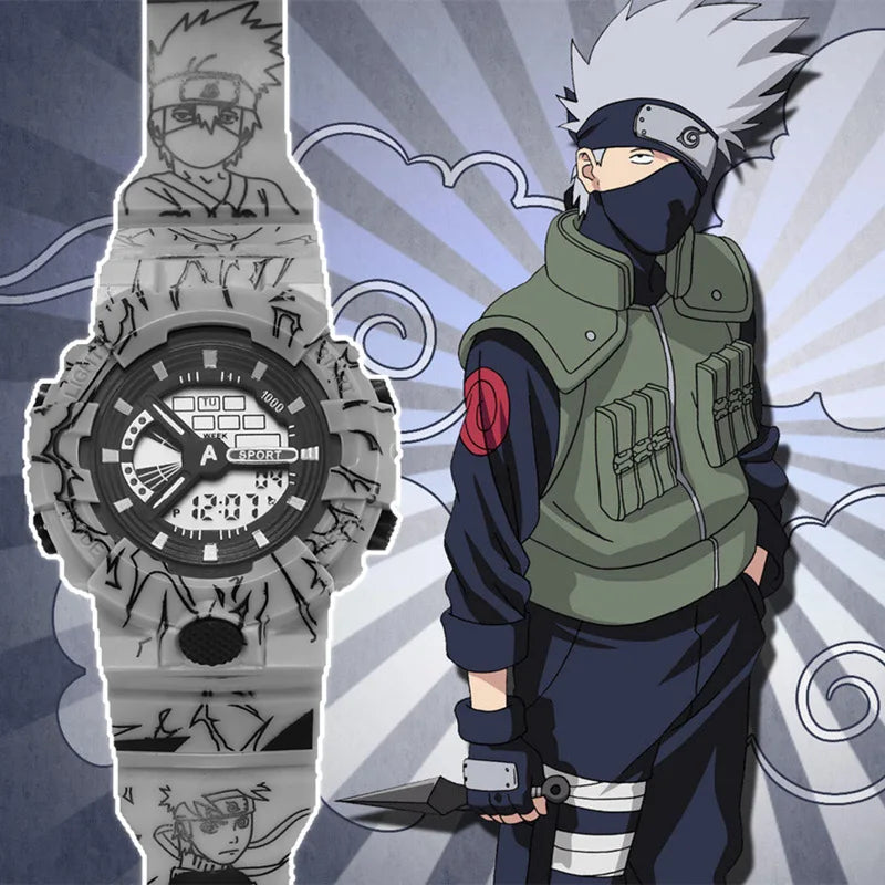 Naruto Uzumaki Digital Watch - Cute Anime Cartoon Electronic Wristwatch for Fans and Everyday Wear