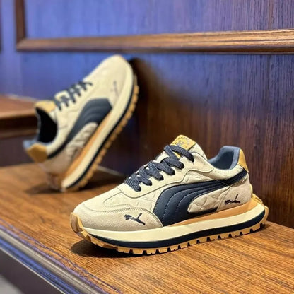 Men’s Casual Sports Shoes - Thick Sole Non-Slip Outdoor Sneakers with Soft Comfort for Summer