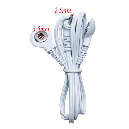 4-Button Electrode Wires – TENS Unit Lead Cables with Standard 2.5mm Connection for EMS & Massage Tools