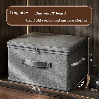 Folding Clothes Storage Organizer - Large Capacity Quilt, Bra and Lingerie Divider Box