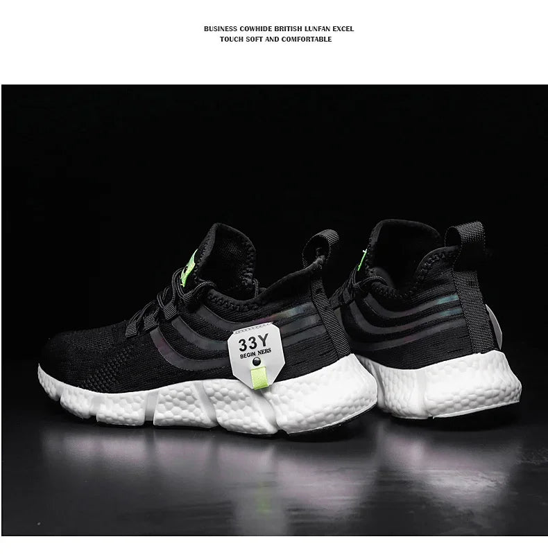 2024 Men's Breathable Sneakers – Comfortable Casual Running & Tennis Shoes for Summer