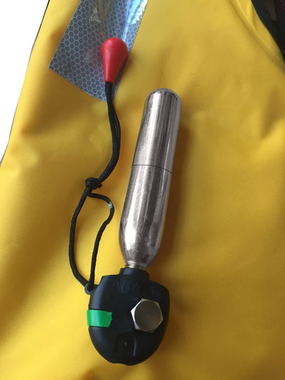 3/8-24UNF CO2 Cartridges – High Pressure Stainless Steel Rechargeable Cylinder for Oxygen Training, Scuba & Rescue Vest