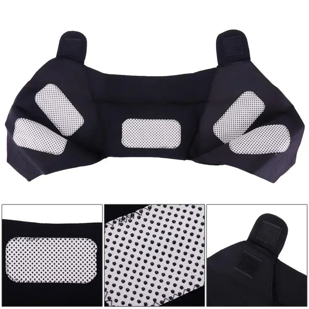 Double Shoulder Support Brace - Compression Shoulder Belt for Warmth & Support
