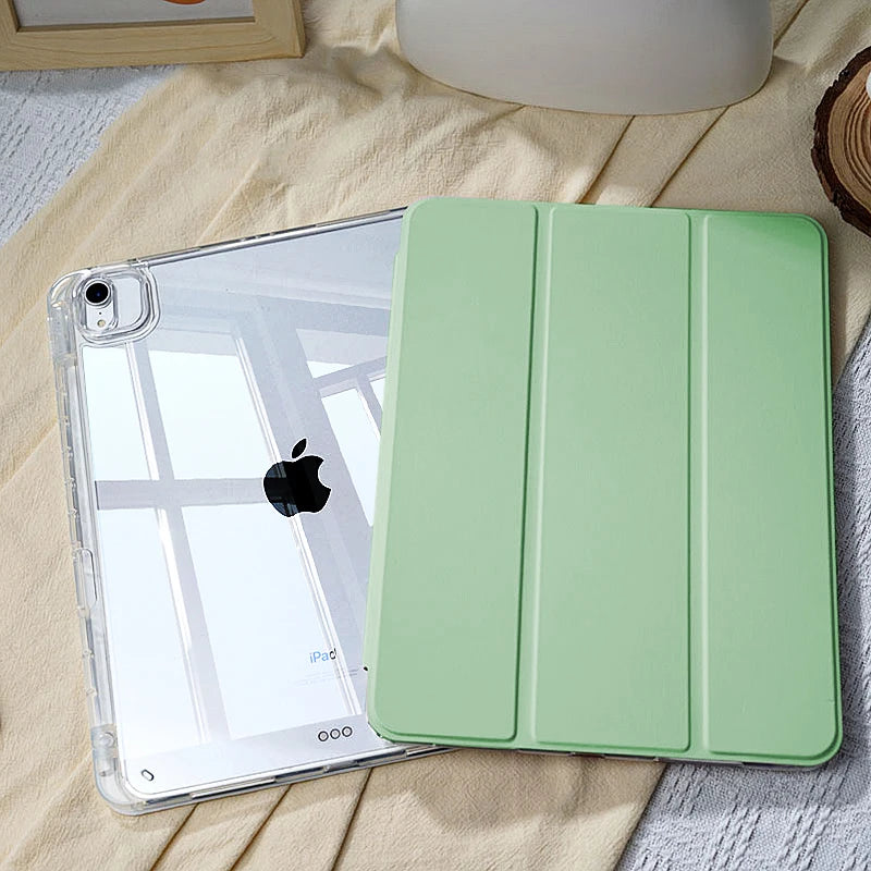 iPad Protective Case - 2025 Air 11 M3 M4 Pro 11 Inch Cover with Apple Pencil Holder for iPad 10th 9th Generation