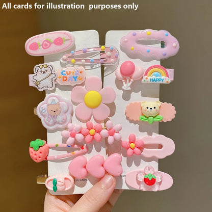 14-Piece Sweet Pink Hairpins - Cute Versatile Hair Accessories for Girls, Everyday Styling & Special Occasions