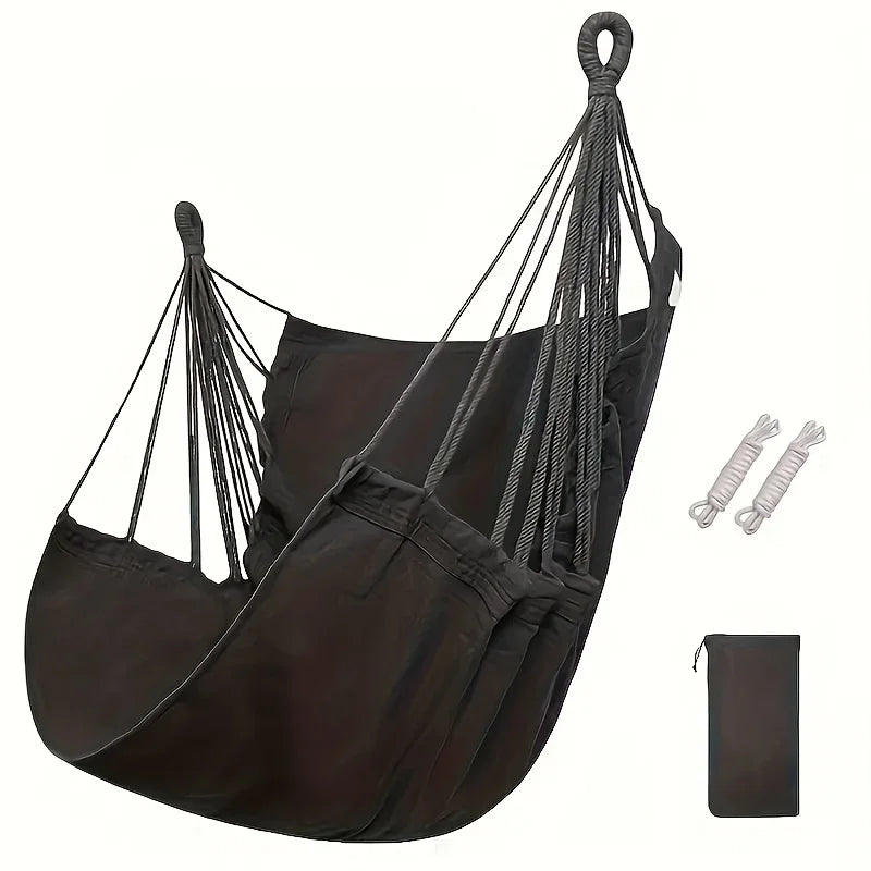 Leisure Fabric Hammock Chair – Outdoor Swing Dormitory Anti-Rollover with Storage Bag