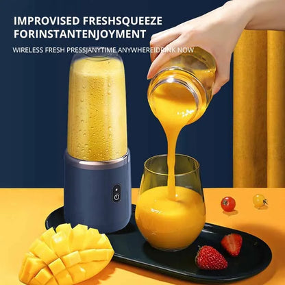 Portable Electric Small Juice Extractor | Blue/Pink | Household Multi-Function Juice Cup | Mixing and Auxiliary Food