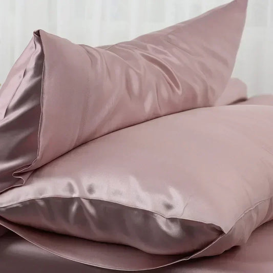 Natural Mulberry Silk Pillowcase - Luxury Soft Bedding Cover for Hair & Skin Protection Customized Sizes