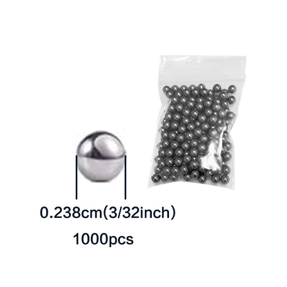 200-1000Pcs Precision Chrome Steel Bearing Balls - Assorted SAE Sizes 1/4" to 3/32" for Bicycle Repair & Mechanical Parts