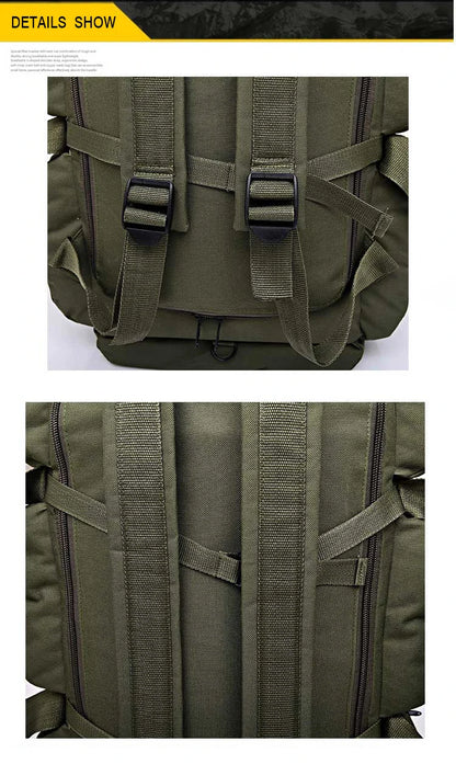100L Large Travel & Camping Backpack — Men’s Outdoor Hiking, Trekking, Tactical Duffel & Weekend Carry-On Luggage