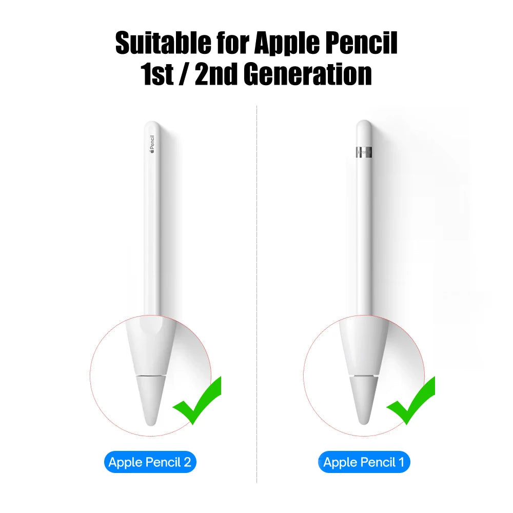 Apple Pencil Replacement Tip | Nib for 1st & 2nd Generation, 2H/2B 4.0 Transparent