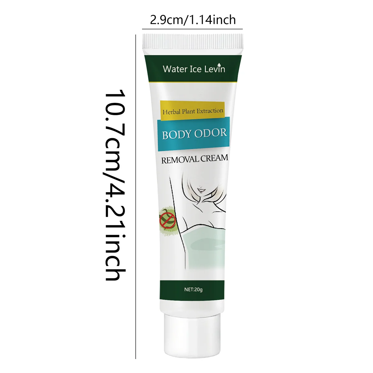 Herbal Essence Deodorant Cream – Moisturizing, Long-Lasting Freshness for Underarms & Body, Portable Unisex Formula
