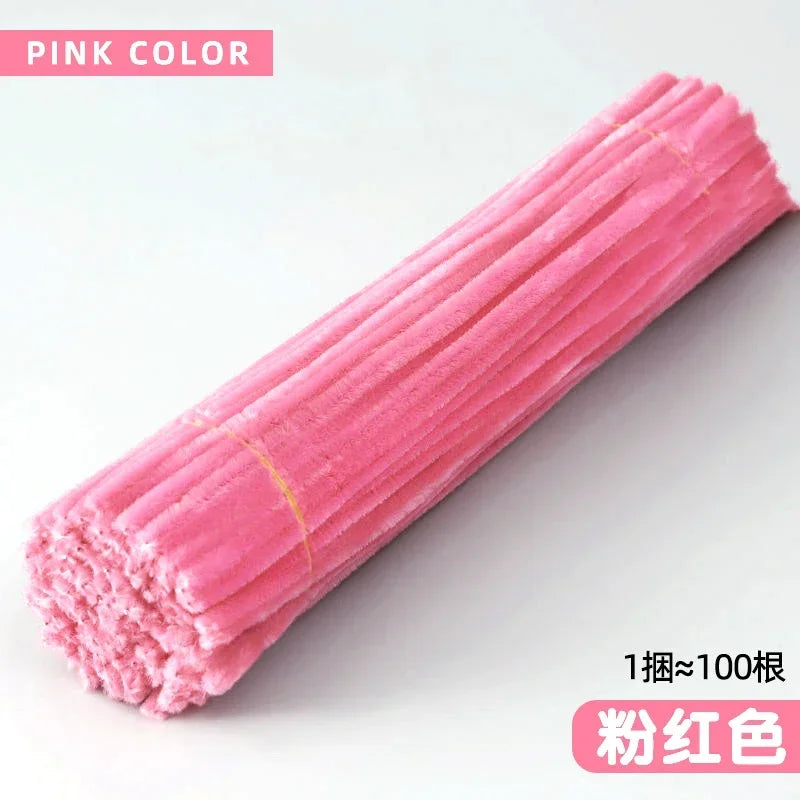 100/50PCS Chenille Stems Bulk – 22 Colors Pipe Cleaners for Kids’ Crafts, DIY Art Projects & Decorations (6mm x 12in)