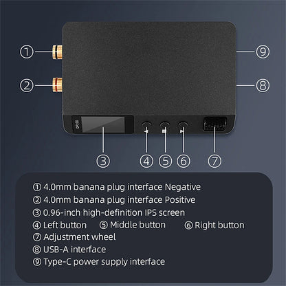 DP100 Mini DC Lab Power Supply — Adjustable 30V 5A Portable Digital Switching Bench Power Supply