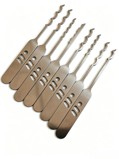 15Pcs Locksmith Tool Kit - Car Lock Pick Set and Door Opening Repair Tools for Professional Use