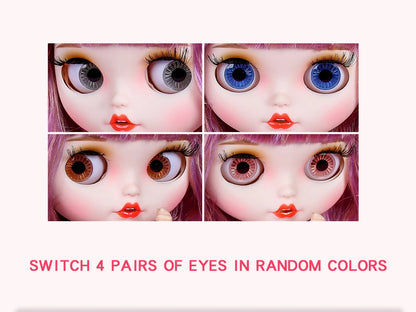 ICY DBS Blyth Doll – 1/6 Joint Body BJD Anime Doll, 30cm White Skin Matte Face Special Combo Toy