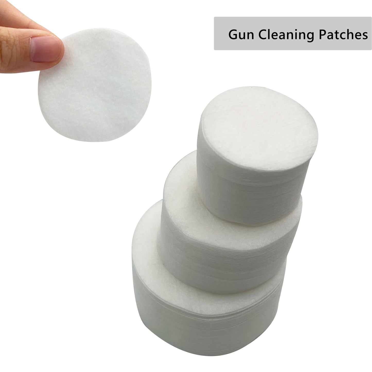 500PCS Thick Gun Cleaning Patches – Tactical Round Cloth for Rifle, Handgun & Pistol Maintenance