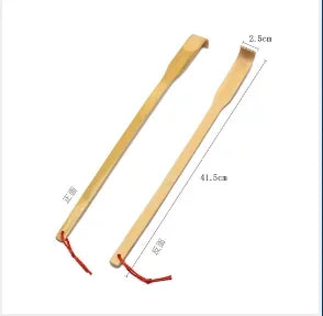 Bamboo Back Scratcher and Body Roller - Durable Wooden Massager Stick