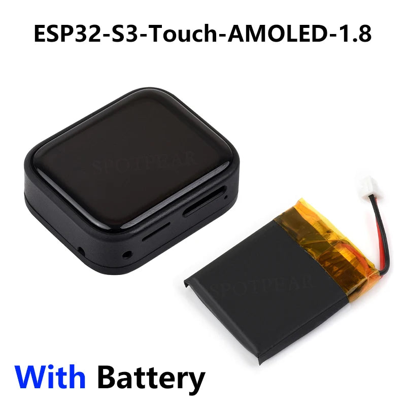ESP32-S3 AMOLED Development Board - 1.8-Inch Touchscreen LVGL AI Voice Programmable Smart Watch