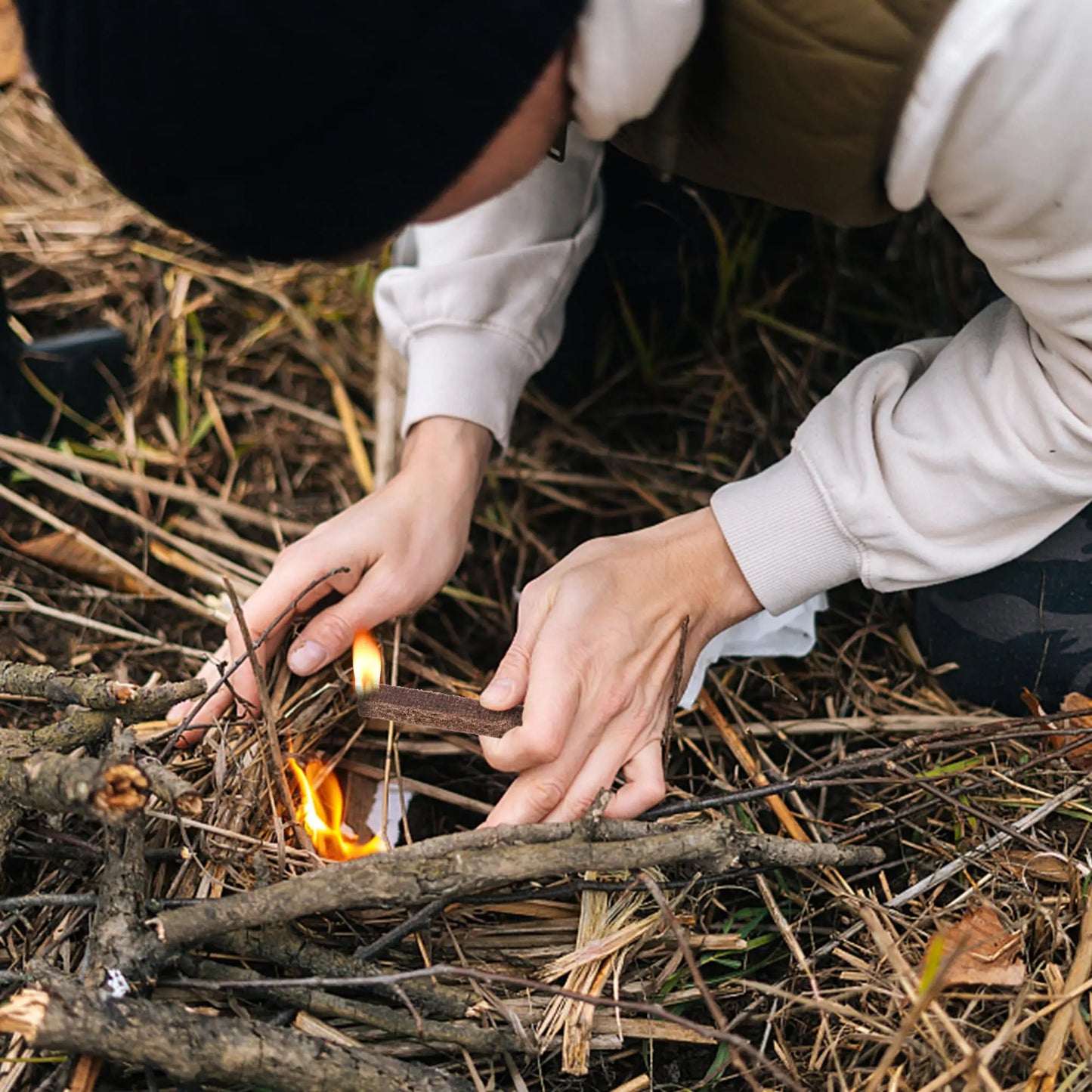 Camp Fire Charcoal Starter Sticks | Fire Charcoal Starters for Fireplace, Grill, BBQ | Wood Stove & Charcoal Chimney Accessories