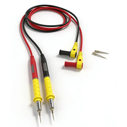 Silicone Multimeter Test Leads - Universal Needle Tip Probe Wires with Heat & Cold Resistance