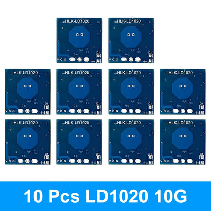 10/5/1PCS LD1020 Intelligent Microwave Radar Sensor – Low Power Micro Motion Human Presence Detection Module