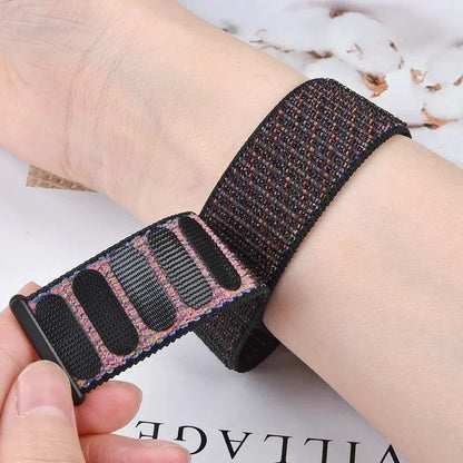 Nylon Loop Replacement Strap for NORTH EDGE APACHE-46 Smartwatch – Sport Bracelet Watchband Correa Replacement Band for APACHE 46