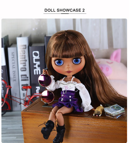ICY DBS Blythe Doll 1/6 BJD – 30cm Joint Body Set with Random Eyes, Anime Girl Toy Gift