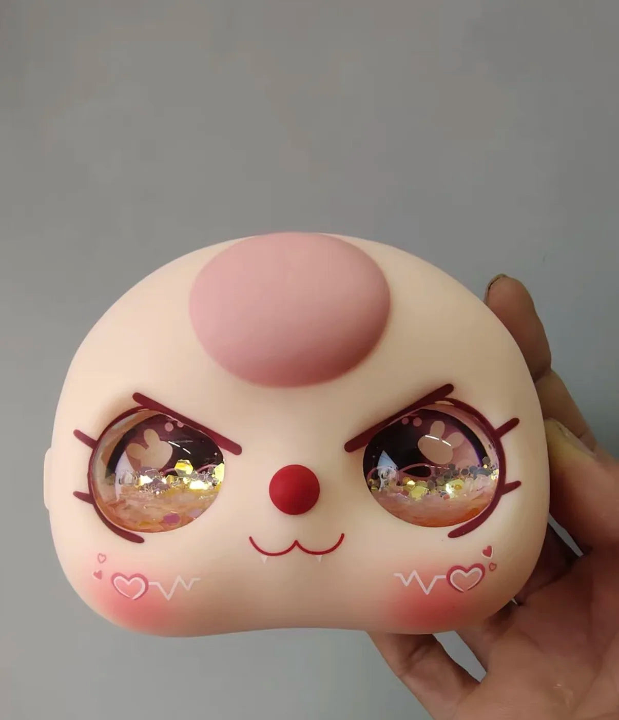 In-Stock 400% Baby Three Vinyl Faces — High-Quality Handmade Angry Expression Replacement Accessory for Dolls