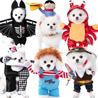 Halloween Dagger Pet Costume - Funny Knife-Holding Dress-Up for Dogs & Cats, Festival Outfit