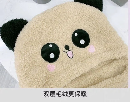 Fashionable Kids Beanie Set - Autumn & Winter Cartoon Scarf Hat, Double Layer Wool, Warm Boys & Girls Winter Hat