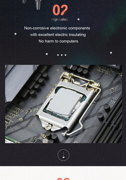 ZF-12 High-Quality CPU Thermal Paste — 12W Thermal Grease Silicone Paste for Processor Cooling