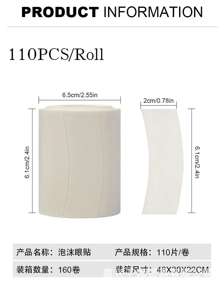 110 Pcs Micro Foam Eyepad | Painless Lash Supplies & Under Eyelash Tape | Easy-Remove PE Foam Eye Patch Stickers