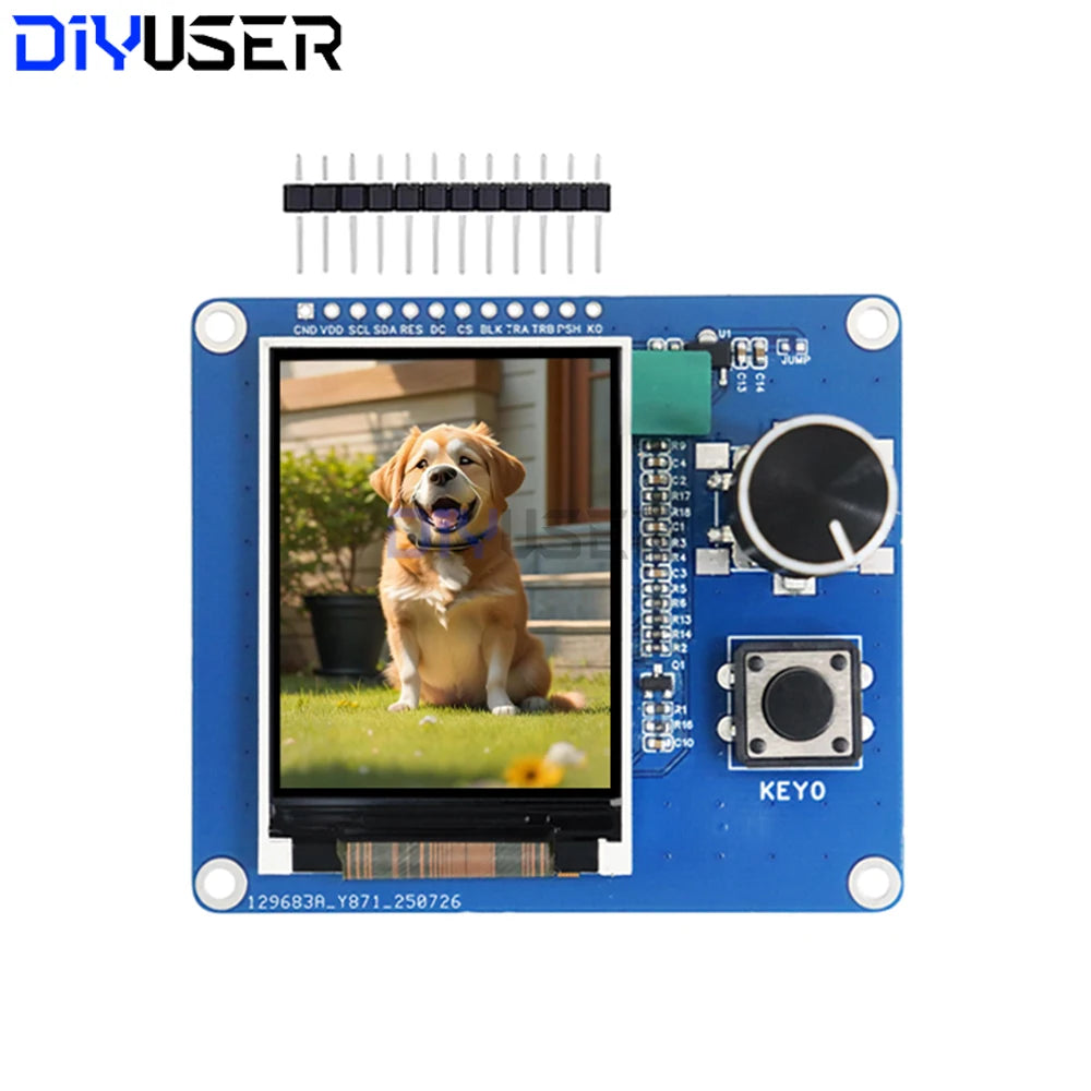 2.0 Inch TFT LCD Display - Rotary Encoder EC11 IIC SPI Interface for ESP32 Raspberry Pi DIY Projects