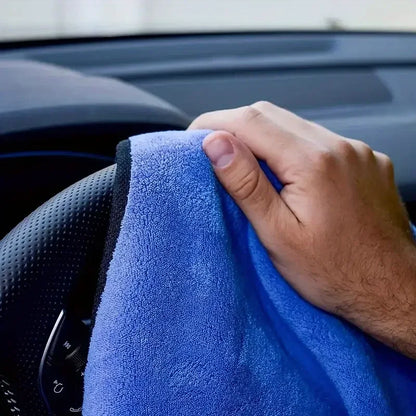 1-4PCS Microfiber Car Wash Towels – Soft, Quick-Drying 500GSM Cloths for Windows, Mirrors & Home Cleaning