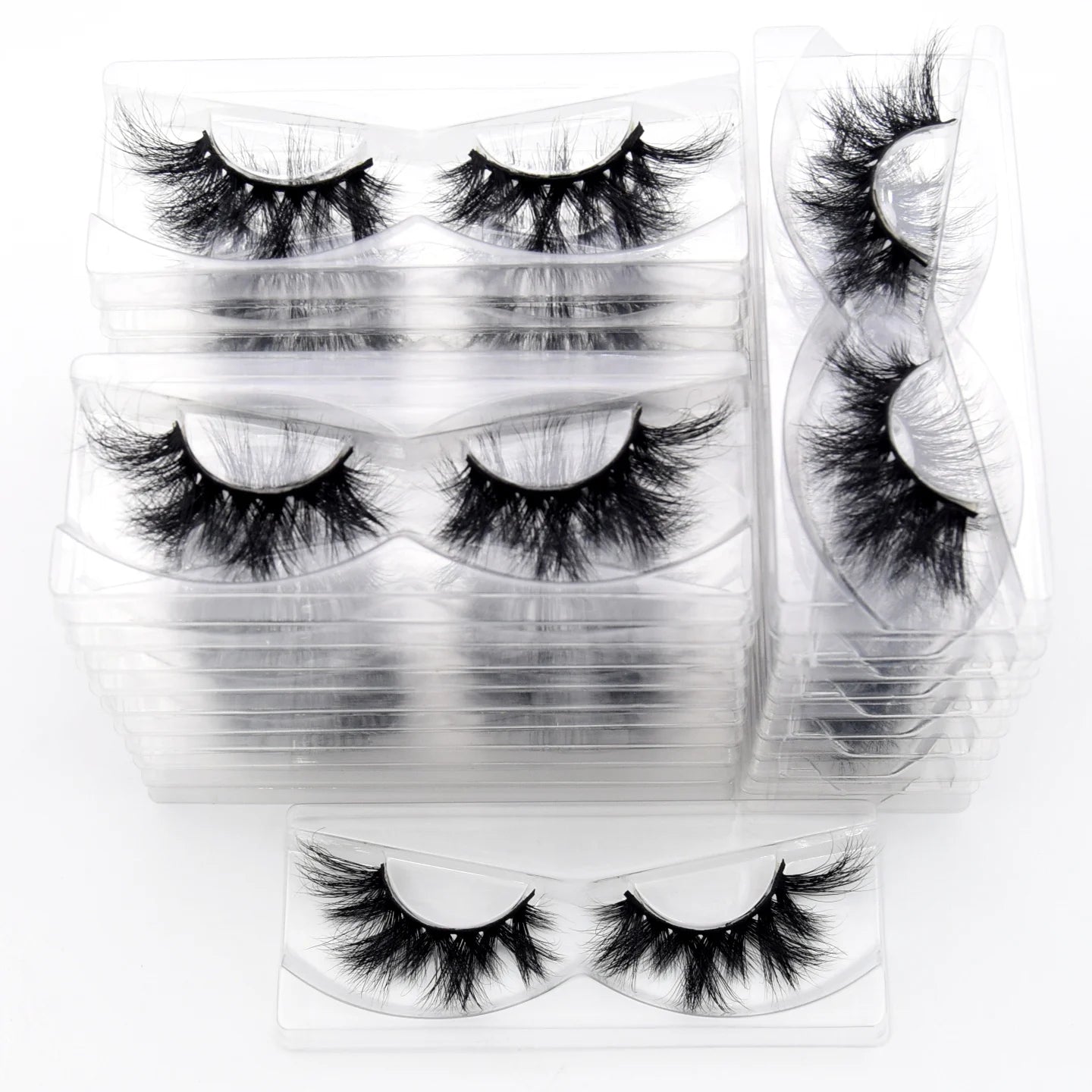 Visofree 3D Mink Eyelashes – 30/40/100 Pairs Handmade Full Strip Lashes with Tray, Cruelty-Free False Lashes for Makeup