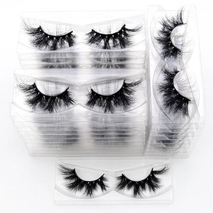 Visofree 3D Mink Eyelashes – 30/40/100 Pairs Handmade Full Strip Lashes with Tray, Cruelty-Free False Lashes for Makeup